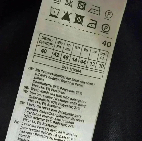 GERRY WEBER Navy blue women's dress size 10, with pockets - Picture 7 of 11